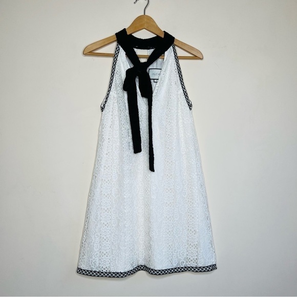 Alexis Genevieve Dress in Black & White Lace - Picture 6 of 15